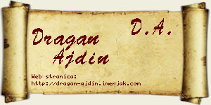 Dragan Ajdin vizit kartica